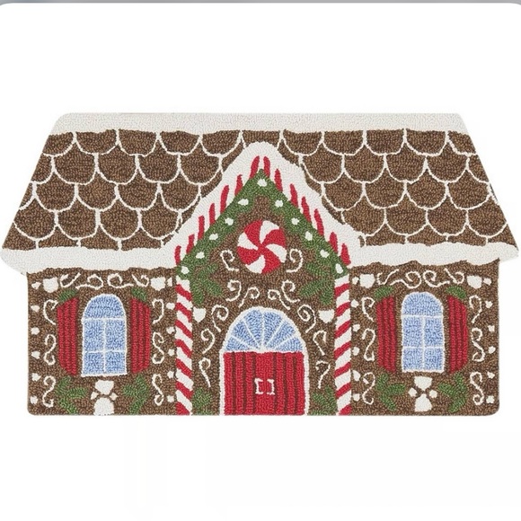 Holiday | Hand Hooked Gingerbread House Accent Rug 22 In X 38 In | Poshmark